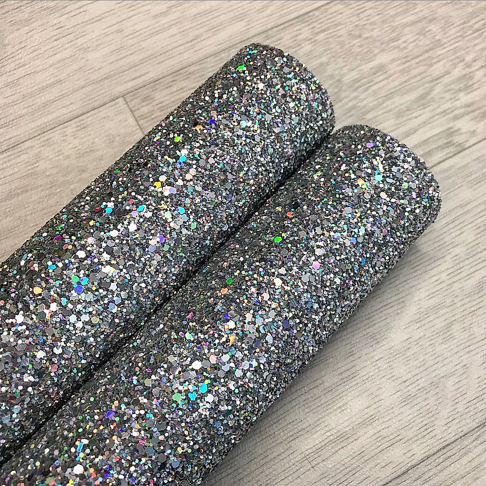 Sing a Rainbow Hologram Silver Chunky Glitter - Image 3